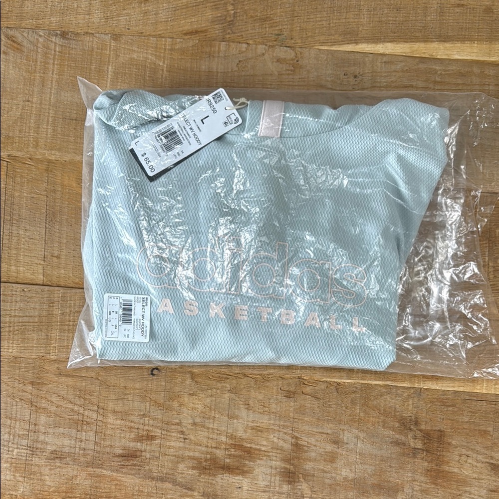 Adidas Light Blue Basketball Hoodie - Picture 4 of 4